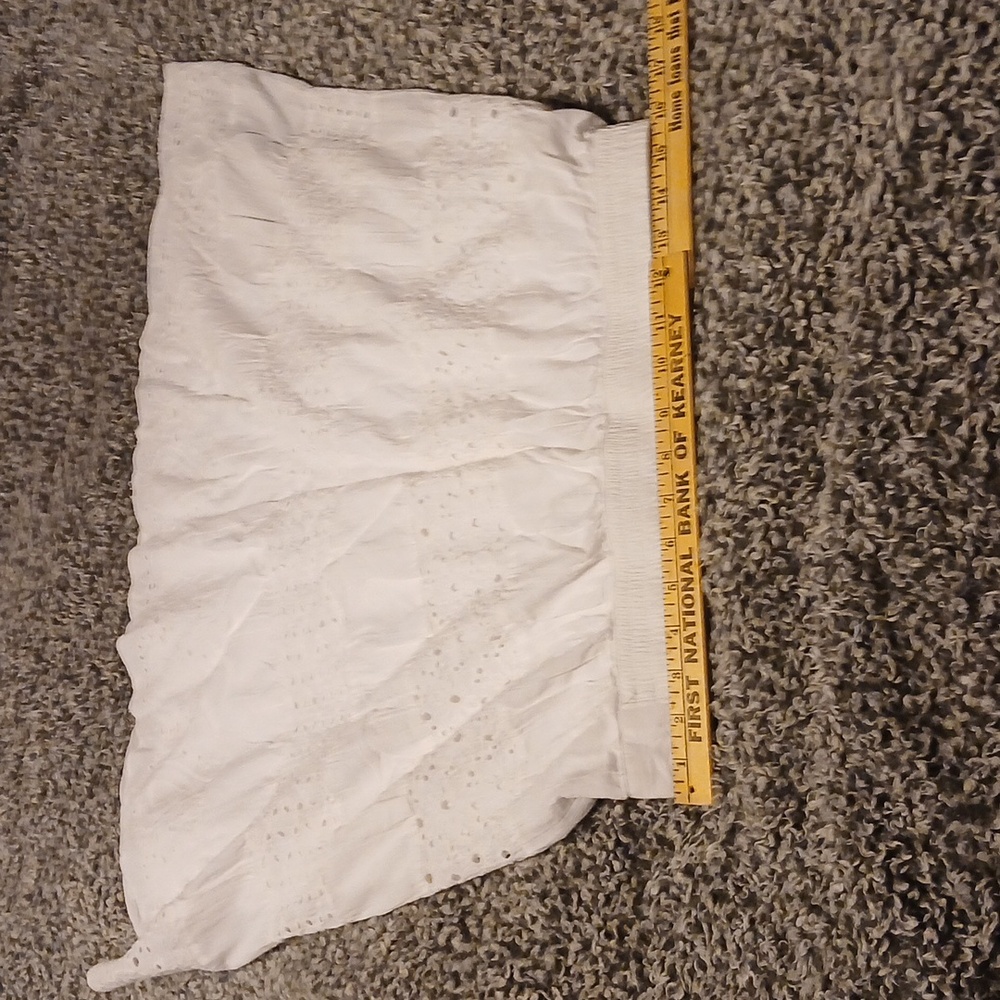 White Studio West Apparel Large Long Flare Skirt - Picture 12 of 12